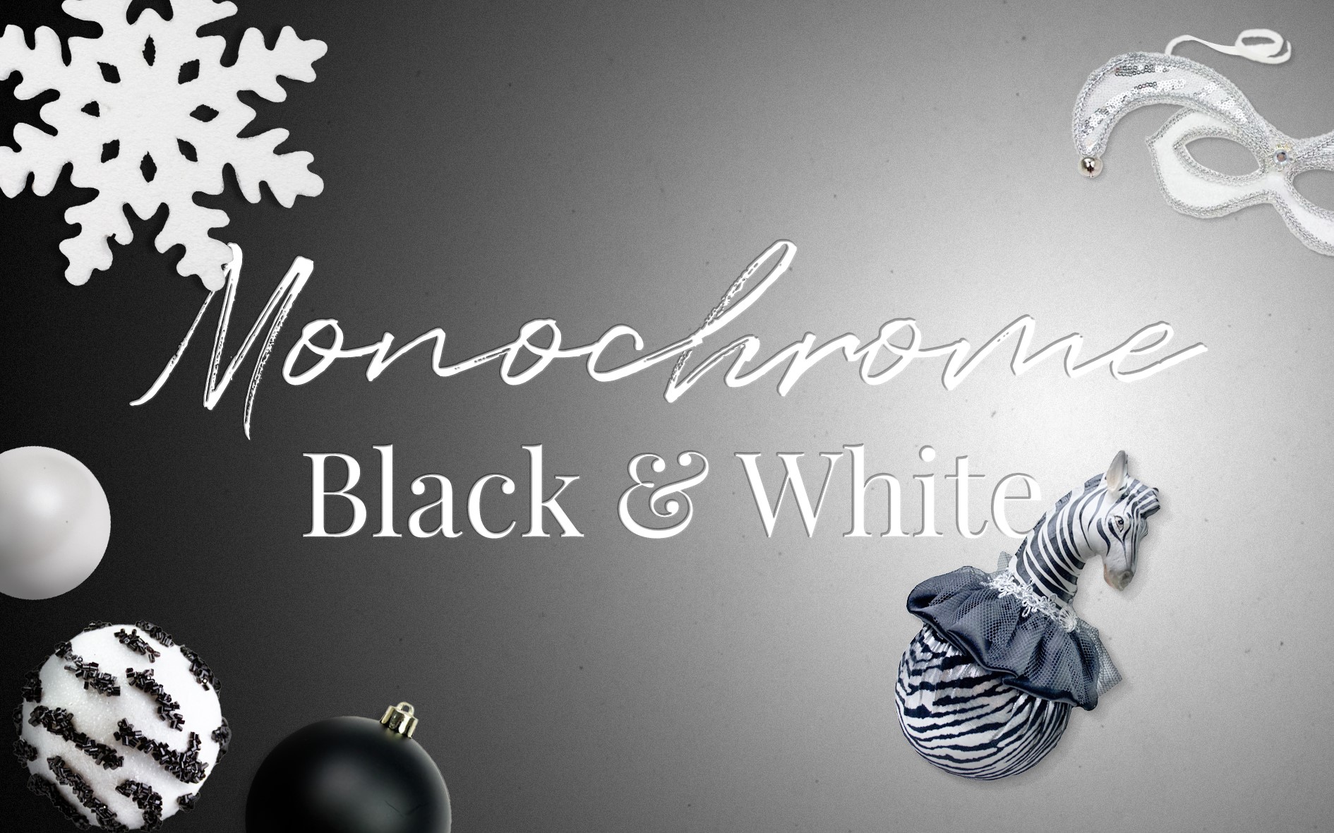 monochrome banner