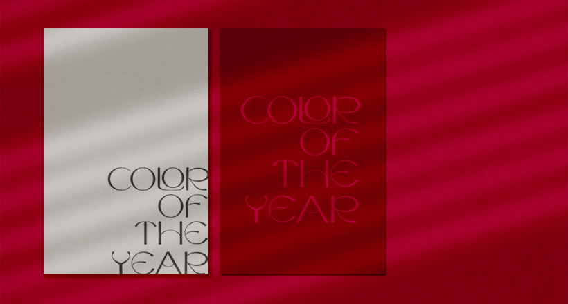 A photograph showcasing Pantone's colour of the year 2023- Viva Magenta!